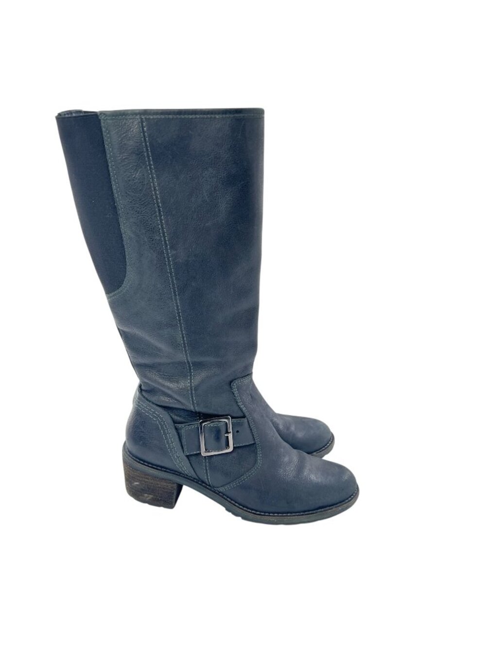 L.L. Bean Grey Leather Deerfield Riding Boots Size 8